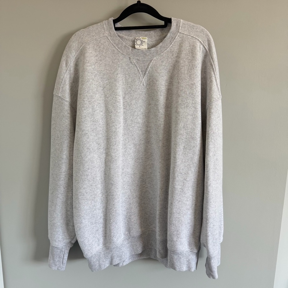 Aerie Light Gray Crewneck Sweatshirt